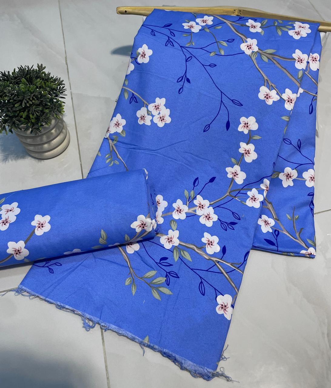Summer Unstitched Cotton Suit – Digital Print Aroma Cotton – 4.5 Meter – Premium Quality