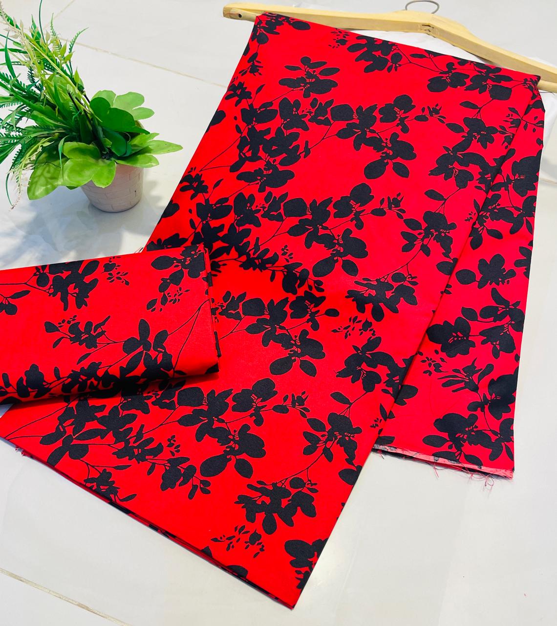 Summer Unstitched Cotton Suit – Digital Print Aroma Cotton – 4.5 Meter – Premium Quality