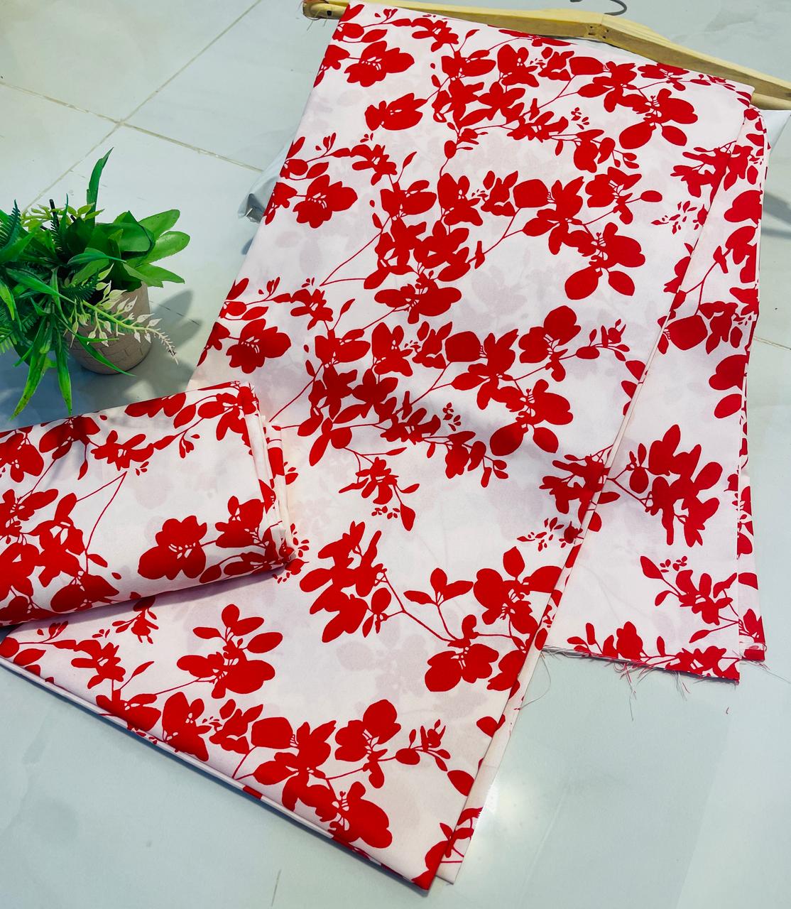 Summer Unstitched Cotton Suit – Digital Print Aroma Cotton – 4.5 Meter – Premium Quality