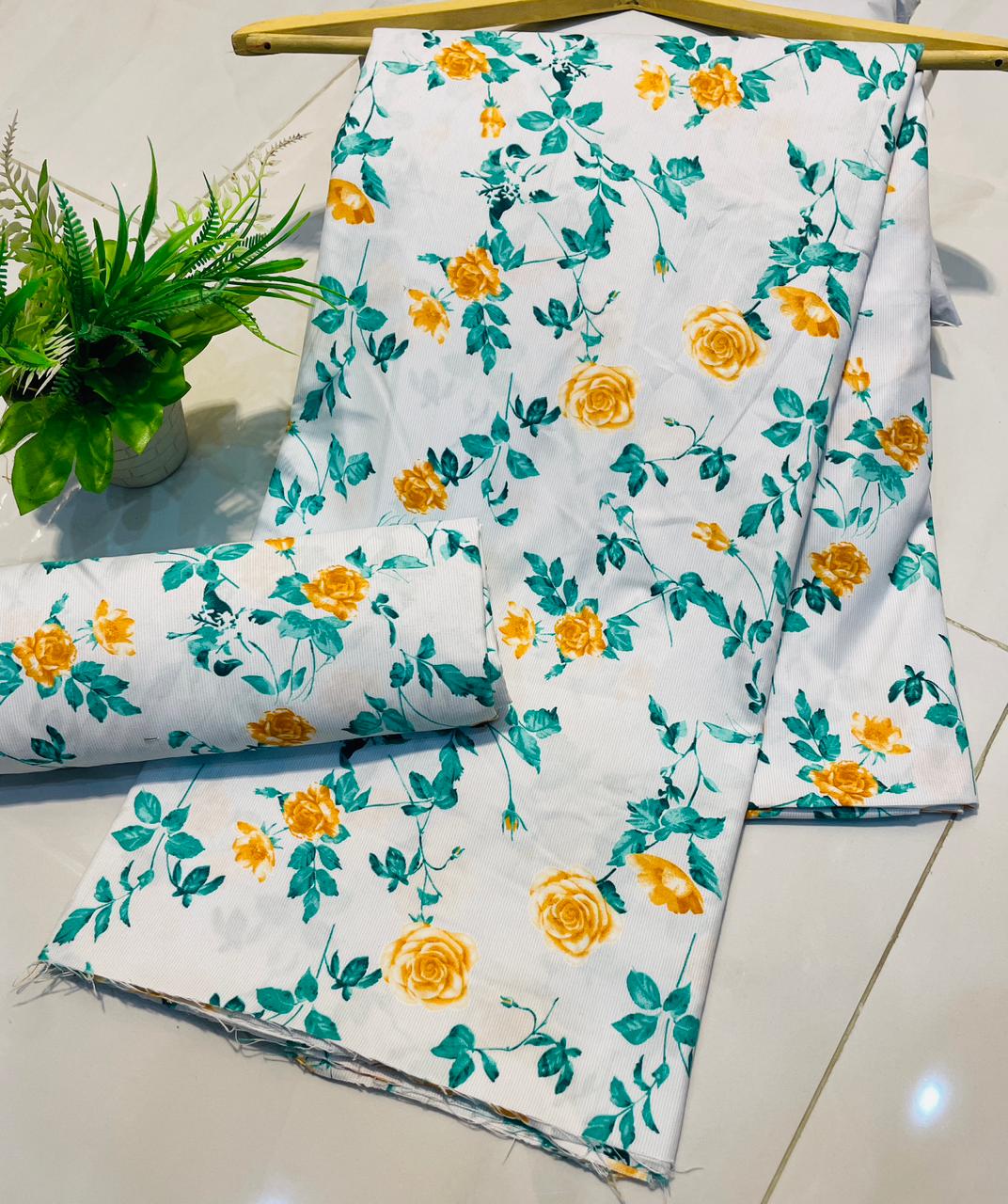 Summer Unstitched Cotton Suit – Digital Print Aroma Cotton – 4.5 Meter – Premium Quality