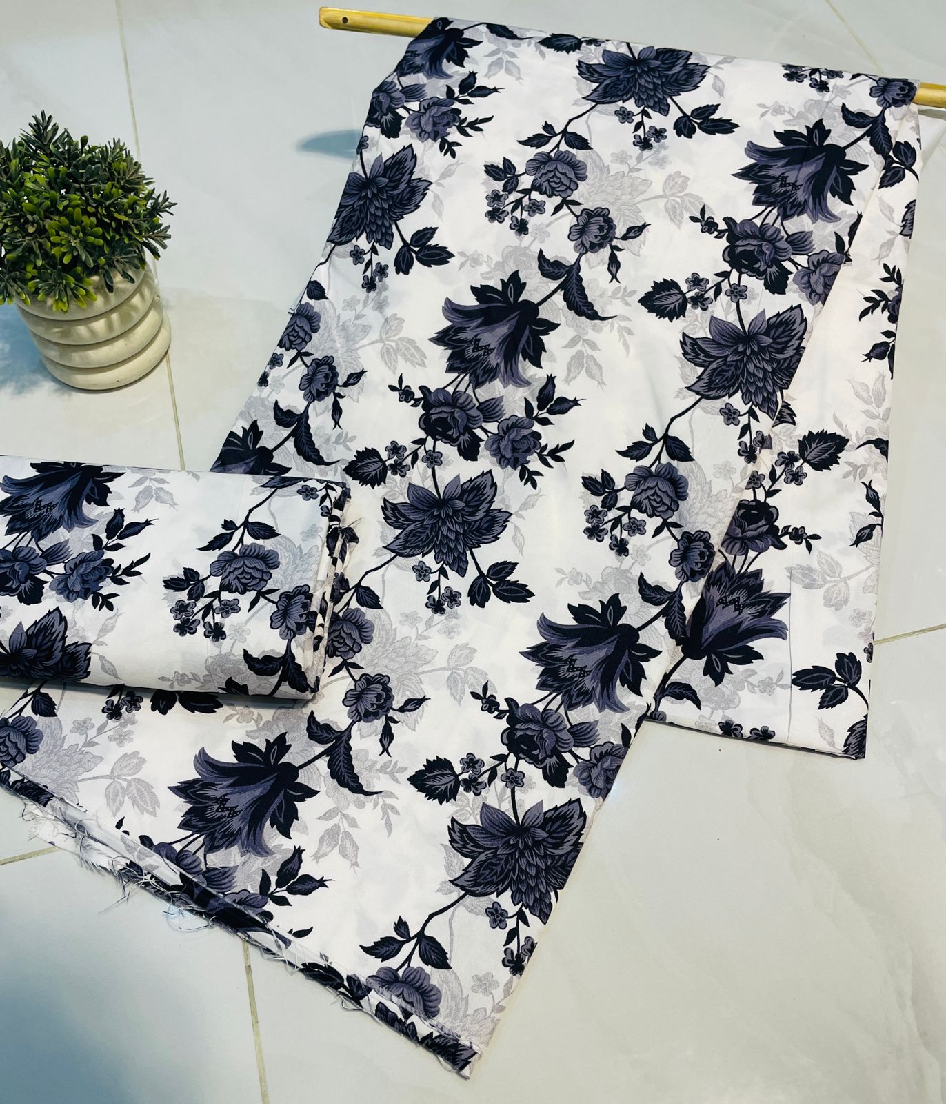Summer Unstitched Cotton Suit – Digital Print Aroma Cotton – 4.5 Meter – Premium Quality