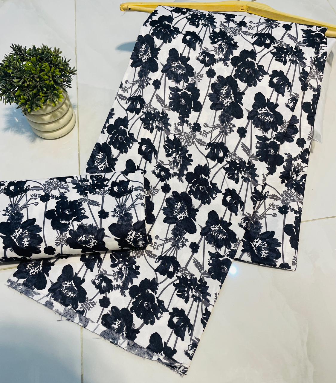Summer Unstitched Cotton Suit – Digital Print Aroma Cotton – 4.5 Meter – Premium Quality