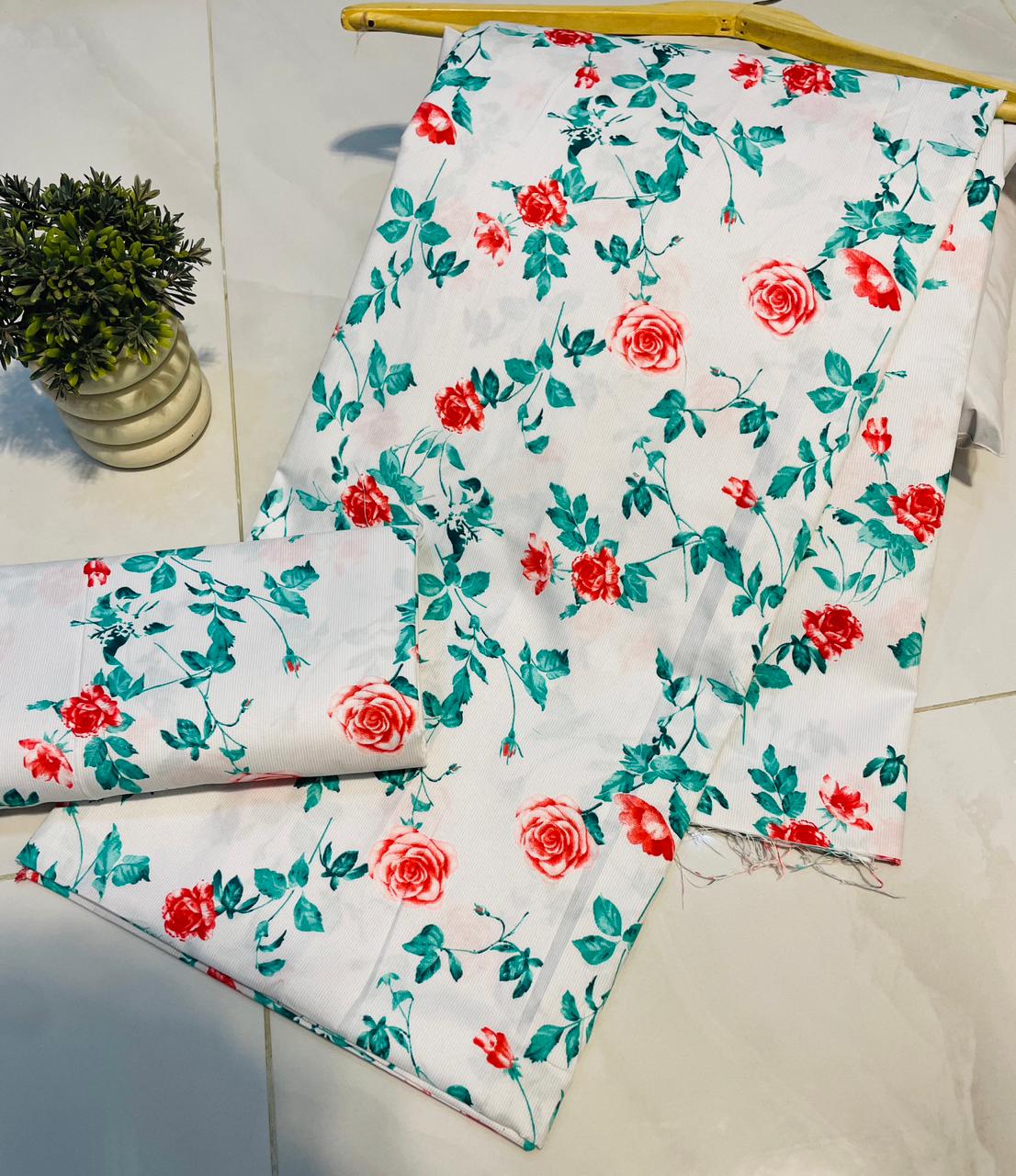 Summer Unstitched Cotton Suit – Digital Print Aroma Cotton – 4.5 Meter – Premium Quality