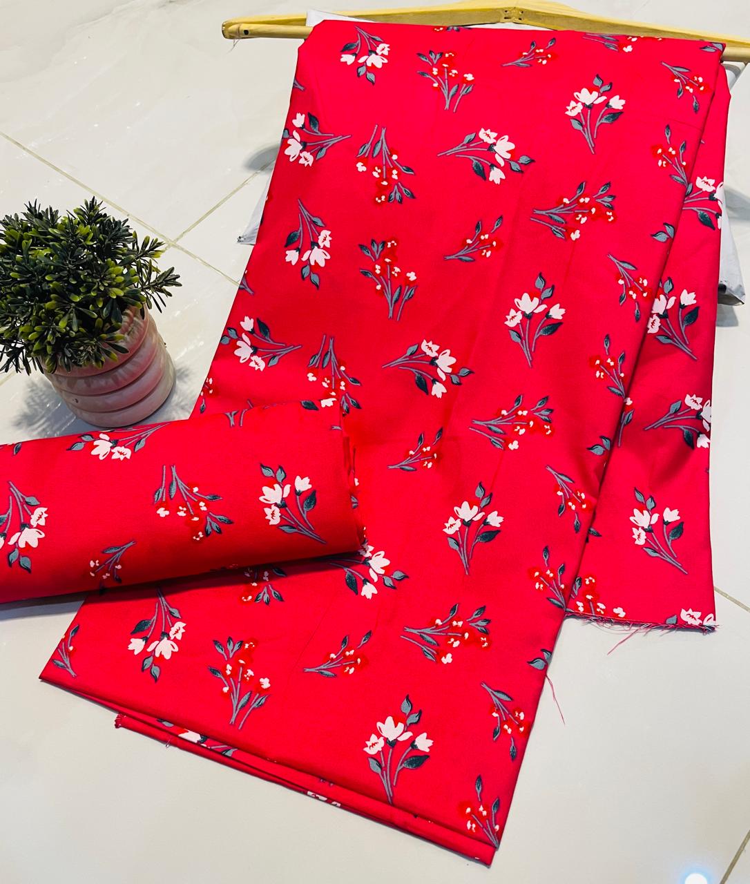 Summer Unstitched Cotton Suit – Digital Print Aroma Cotton – 4.5 Meter – Premium Quality