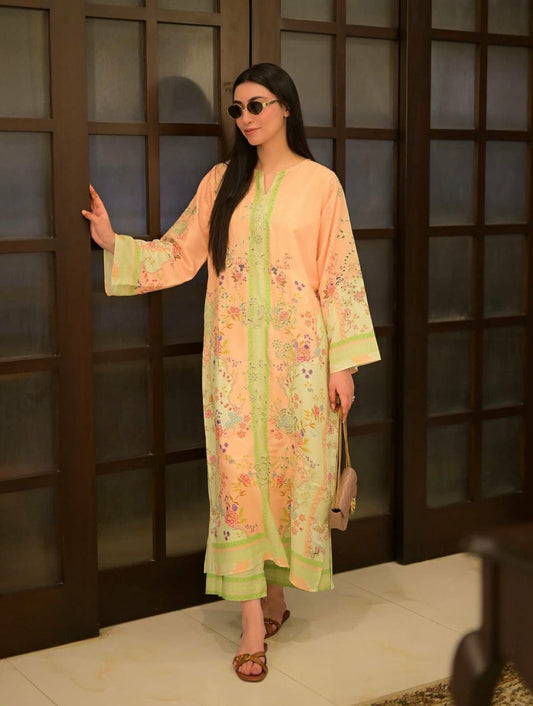 Khizra 2 Pc Suit – Silky Lawn