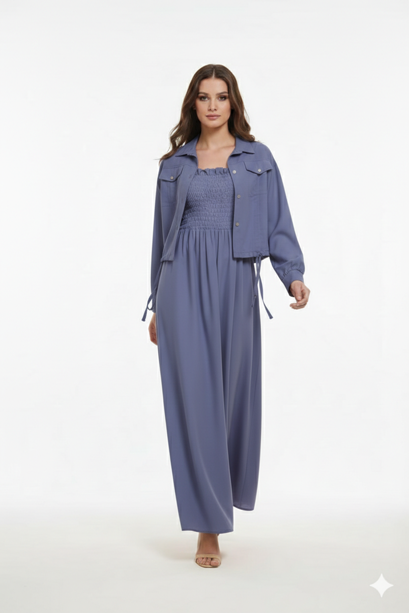 Jacket maxi blue