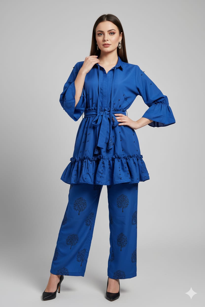 π Moti Charm β Western Top & Plazo Set π