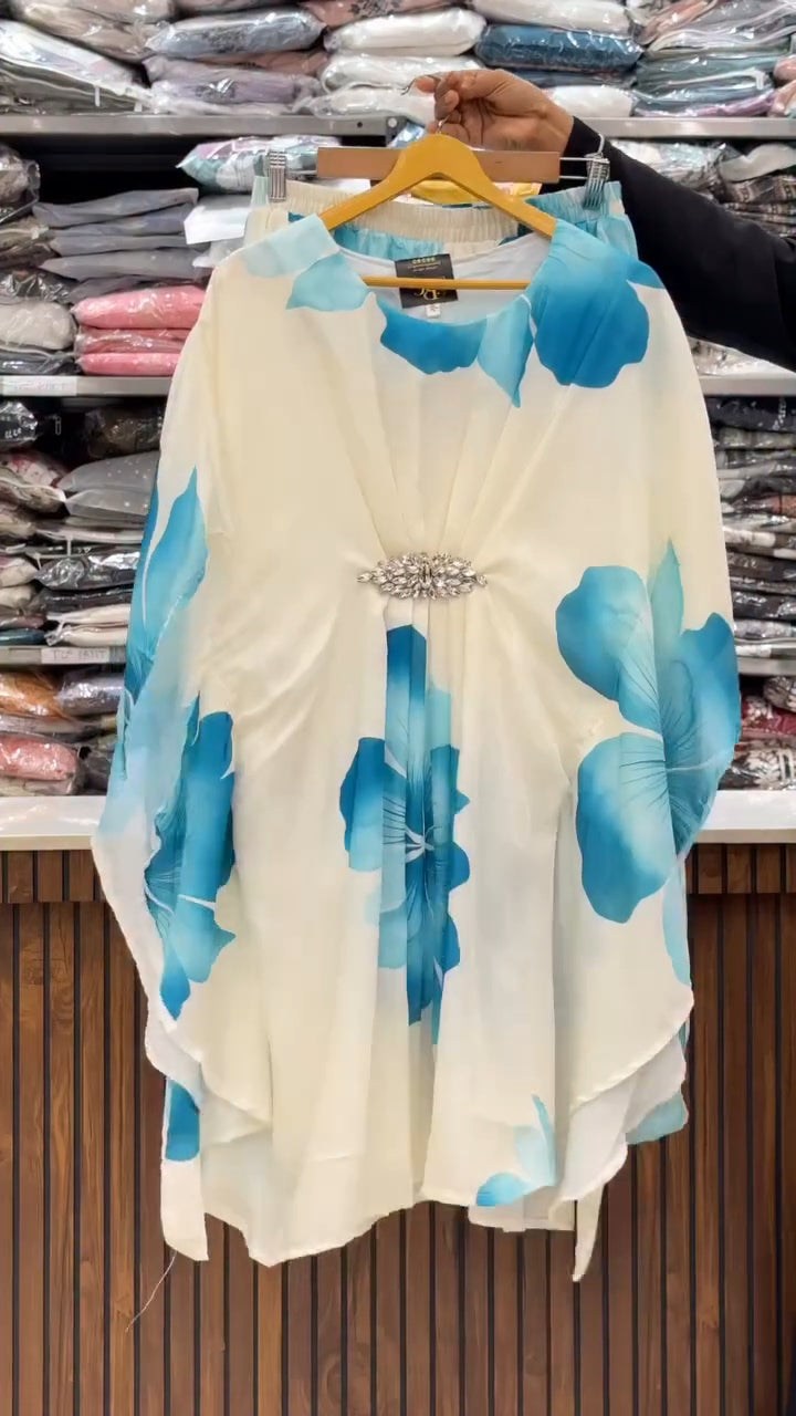 ✨ Digital Floral Kaftan
