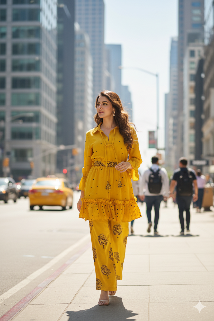 π Moti Charm β Western Top & Plazo Set π