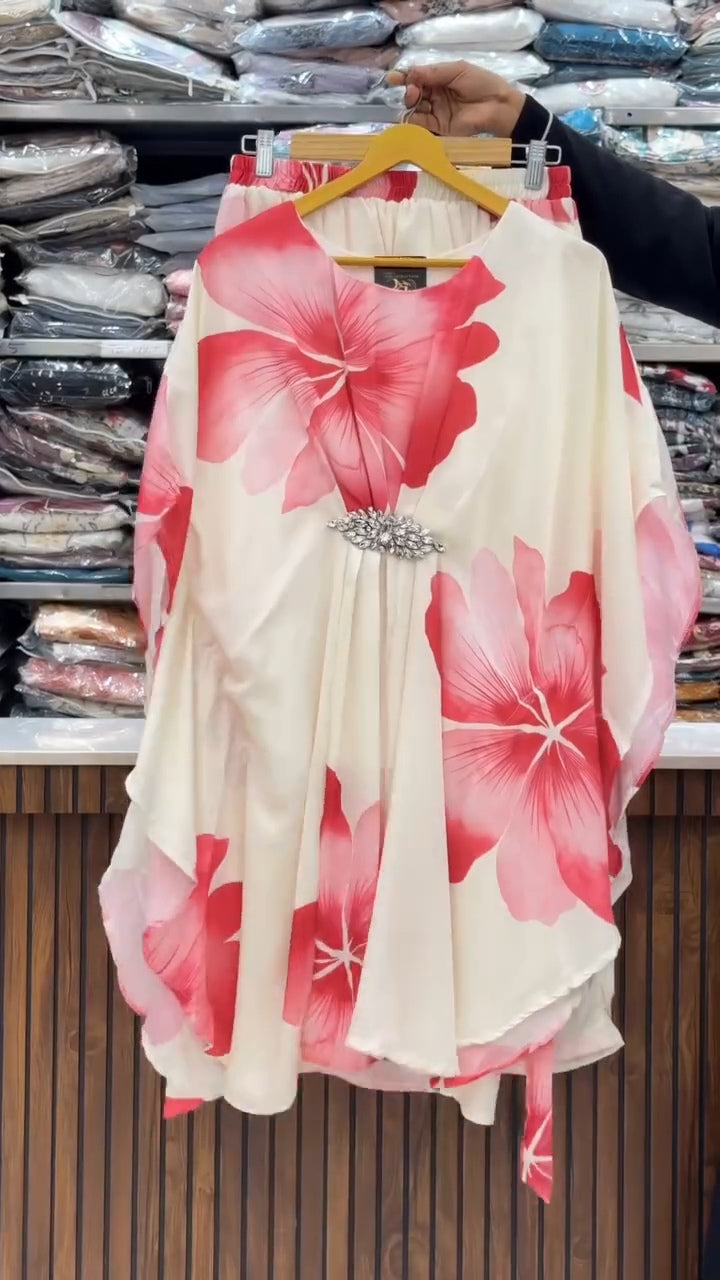 ✨ Digital Floral Kaftan