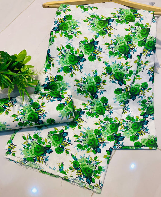 Summer Unstitched Cotton Suit – Digital Print Aroma Cotton – 4.5 Meter – Premium Quality