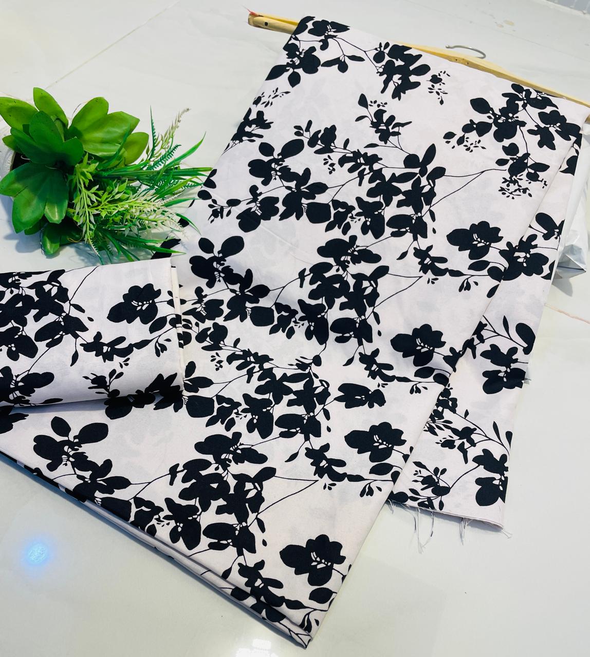 Summer Unstitched Cotton Suit – Digital Print Aroma Cotton – 4.5 Meter – Premium Quality