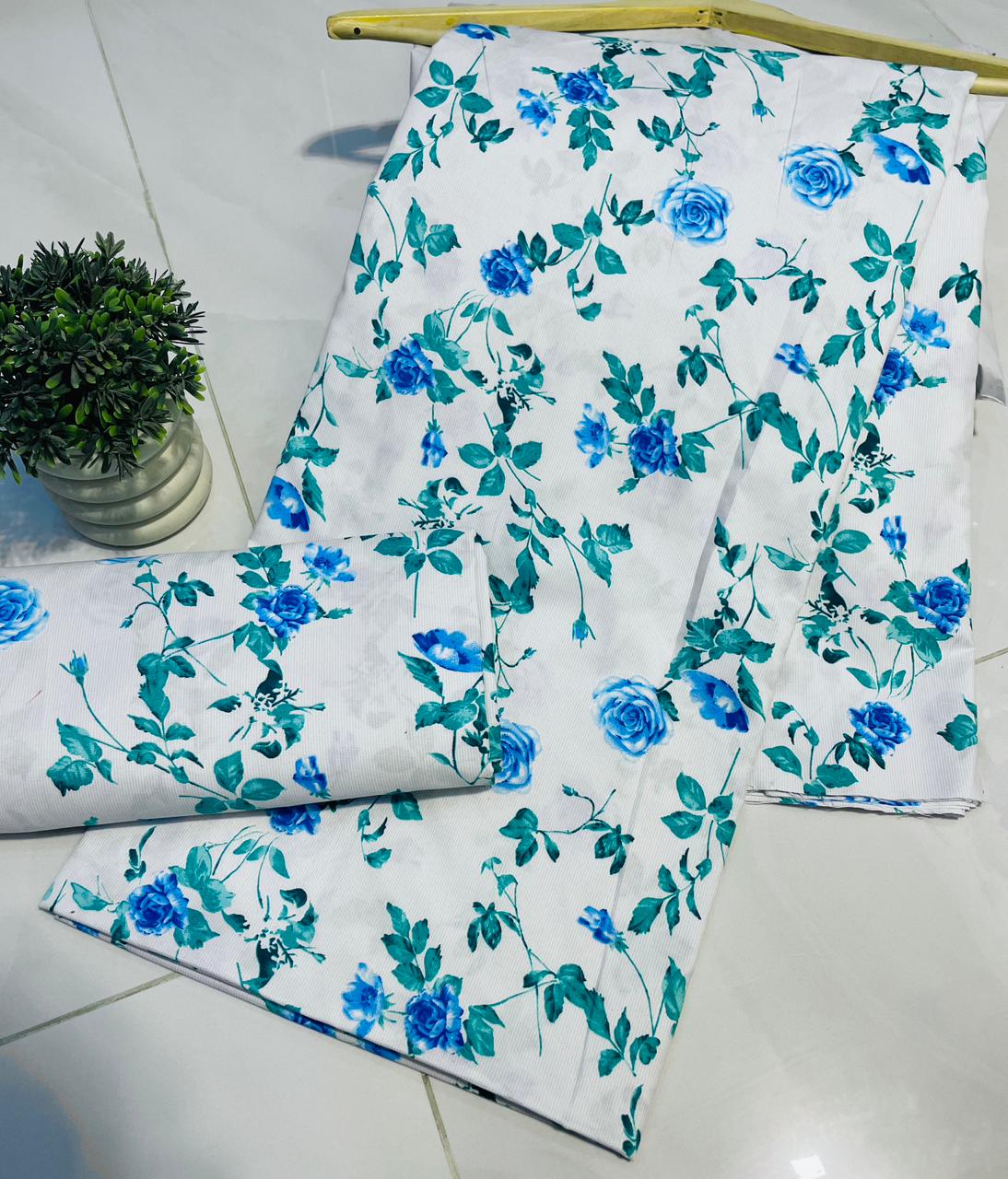 Summer Unstitched Cotton Suit – Digital Print Aroma Cotton – 4.5 Meter – Premium Quality