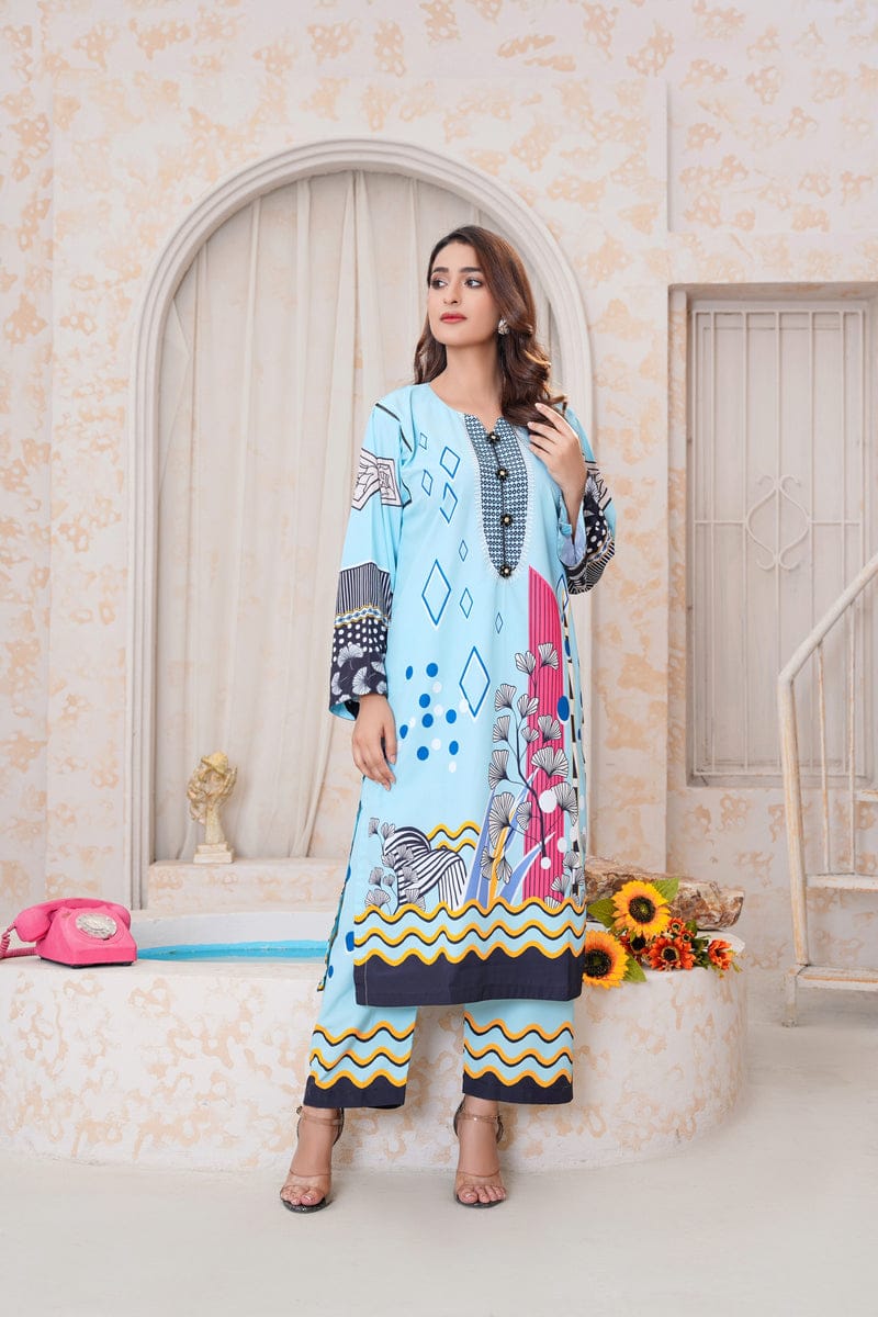Sky Heaven 2 Pc Coord Set – Silky Lawn