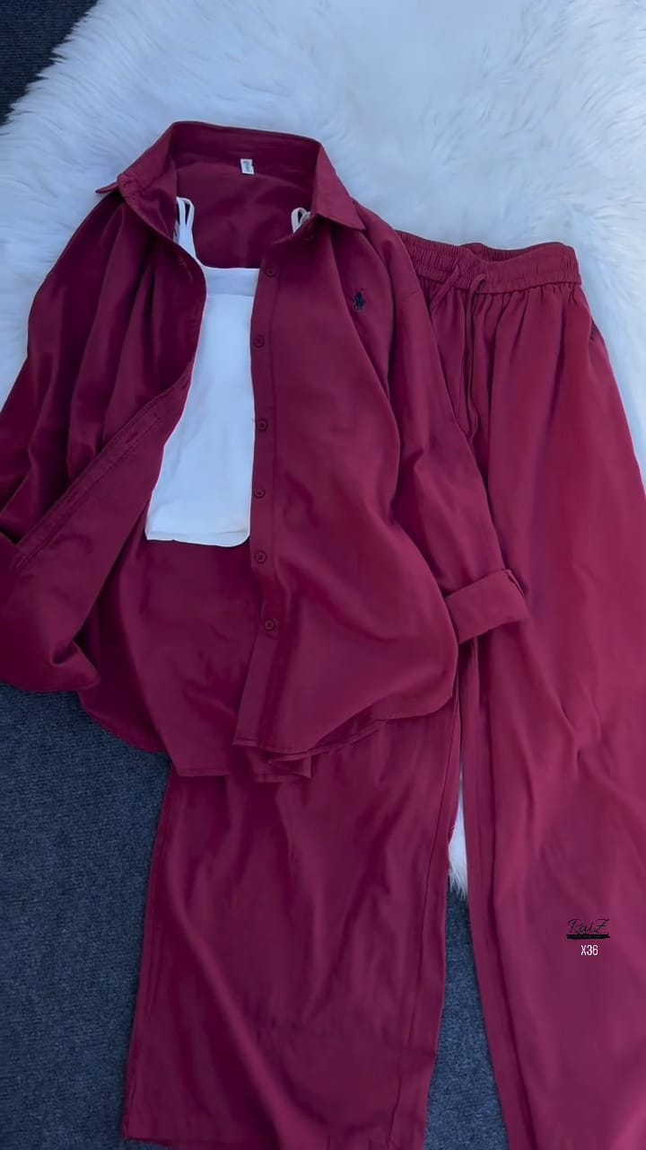 Polo Style Mehroon